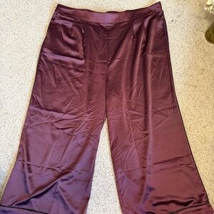 Torrid wide leg satin pants (Size 4x)